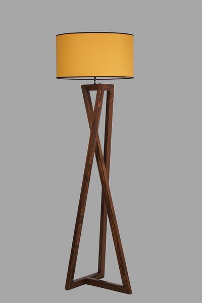 ASIR Stojacia lampa MACKA orechová horčica