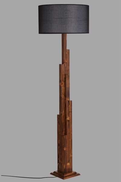ASIR Stojacia lampa KULE čierny orech
