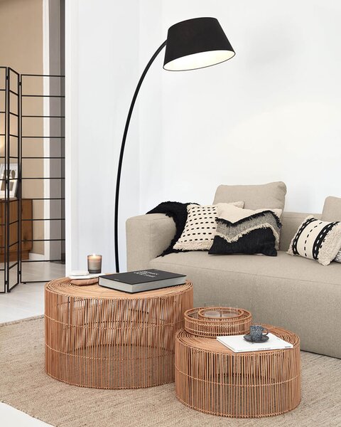 MUZZA Set 2 konferenčných stolíkov Amimel Ø 66 cm / Ø 55 cm