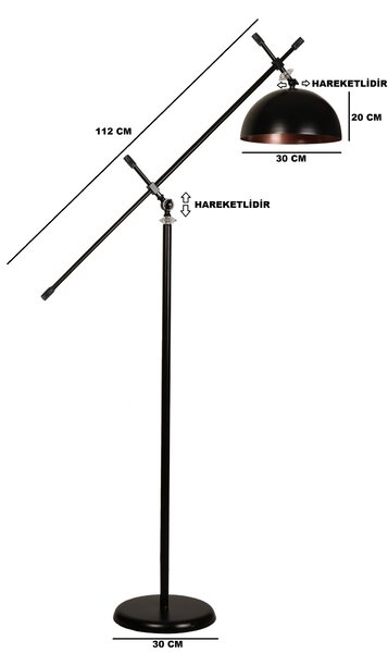 ASIR Stojacia lampa HANS čierny chróm
