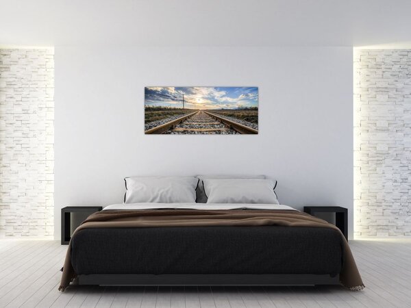 Obraz - Koľaje (120x50 cm)
