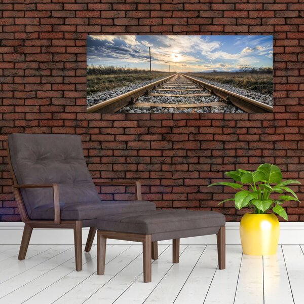 Obraz - Koľaje (120x50 cm)