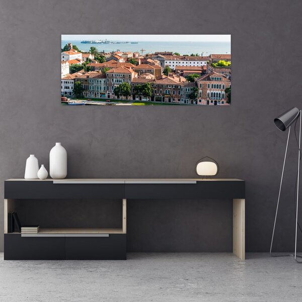 Obraz - Letecký pohľad na mesto (120x50 cm)