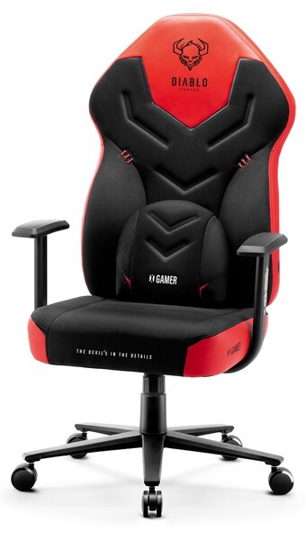 Herné kreslo Diablo X-Gamer 2.0 Normal Size, čierno-červené