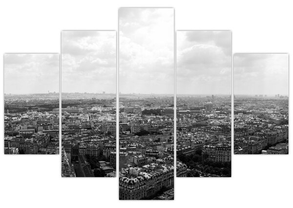 Obraz - Strechy domov v Paríži (150x105 cm)