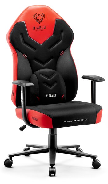 Herné kreslo Diablo X-Gamer 2.0 Normal Size, čierno-červené