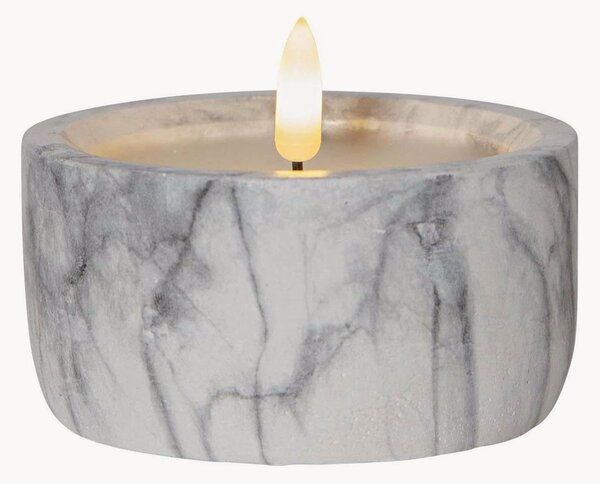 Stĺpová LED sviečka's časovačom Flame Marble