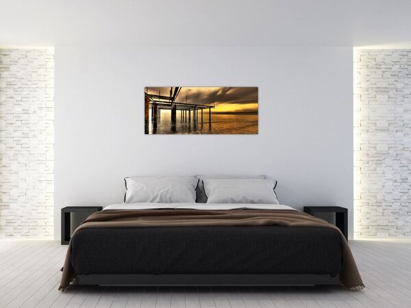 Obraz - Architektúra pri pobreží (120x50 cm)