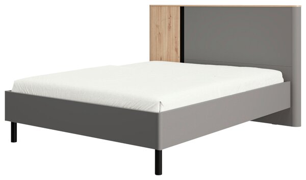 POSTEĽ, 180/200 cm, grafitová, čierna, dub artisan MID.YOU - Online Only spálne, Online Only