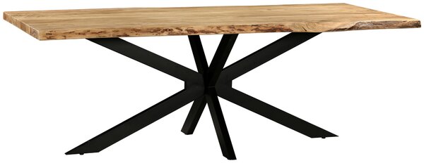 JEDÁLENSKÝ STÔL, akácia, čierna, farba akácie, 220/100/76 cm P & B - Online Only jedálne, Online Only