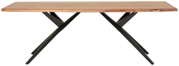 JEDÁLENSKÝ STÔL, akácia, čierna, farba vlašského orecha, 220/100/76 cm P & B - Online Only jedálne, Online Only