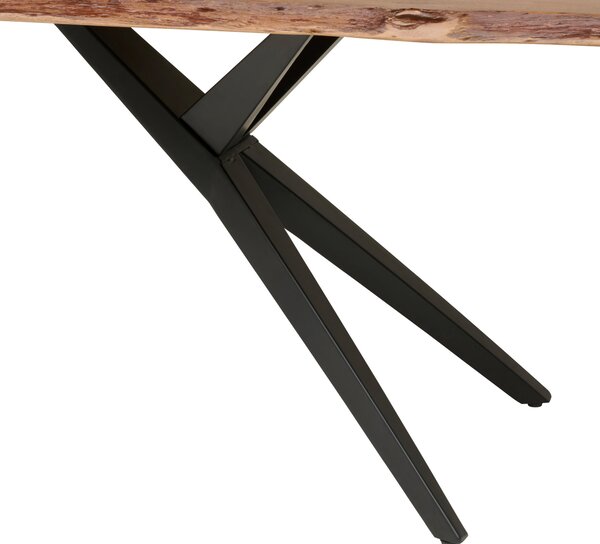 JEDÁLENSKÝ STÔL, akácia, čierna, farba vlašského orecha, 220/100/76 cm P & B - Online Only jedálne, Online Only