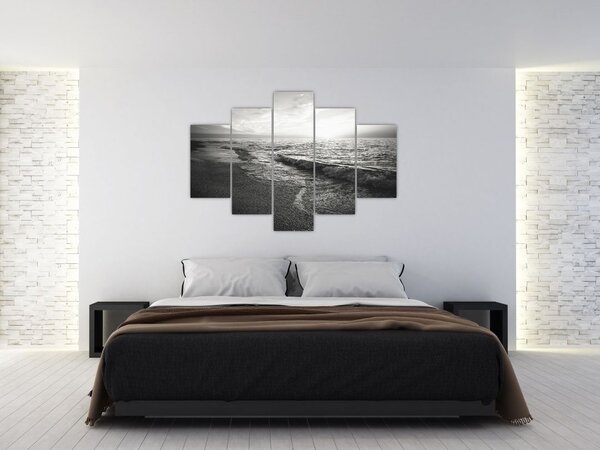 Obraz - Na brehu mora (150x105 cm)