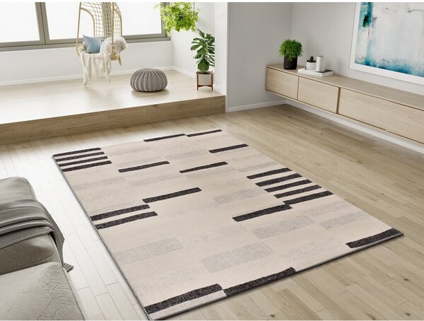 Sivý/krémový koberec 80x150 cm Mosaica – Universal