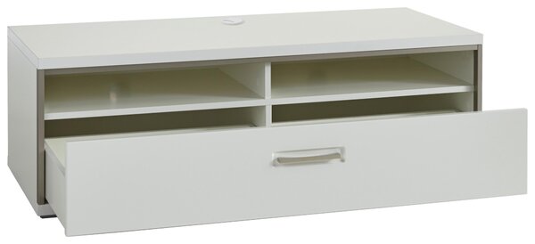 SKRINKA POD TV, sivá, strieborná, biela, biela s vysokým leskom, 132/47/58 cm Livetastic - Online Only drobný nábytok, Online Only
