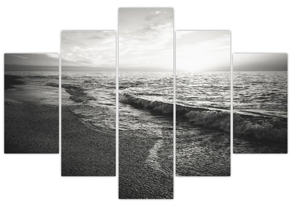 Obraz - Na brehu mora (150x105 cm)