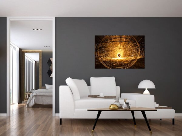 Obraz svietiaceho disku (90x60 cm)