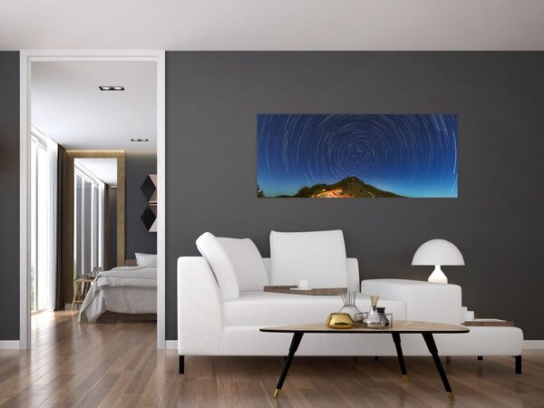 Obraz rotujúcich hviezd (120x50 cm)