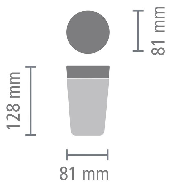 Svetlosivý termo hrnček 200 ml Make & Take – Brabantia