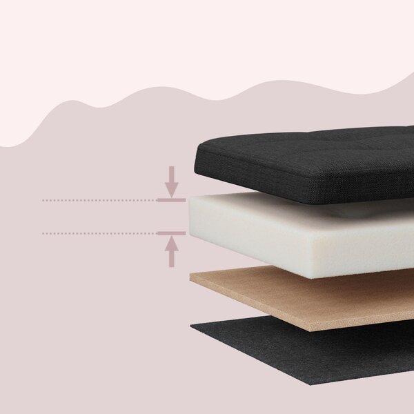 ÚLOŽNÝ BOX NA SEDENIE, textil, kompozitné drevo, 76/38/38 cm Boxxx - Kreslá, Online Only