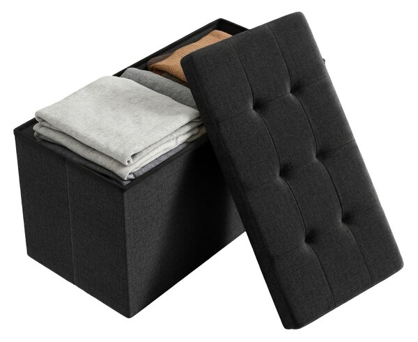 ÚLOŽNÝ BOX NA SEDENIE, textil, kompozitné drevo, 76/38/38 cm Boxxx - Kreslá, Online Only