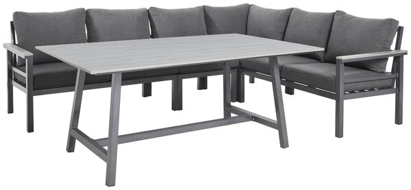 JEDÁLENSKÁ TERASOVÁ SÚPRAVA, 5-dielne, kov, plast, textil Amatio - Záhradné zostavy