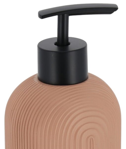 Dávkovač mydla Elya, púdrová/s čiernymi prvkami, 400 ml