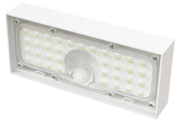 Solárna lampa EMOS LED BRIXO s detektorom pohybu, pre dom/záhradu, dosah senzora 7 m/120°, 2 režimy svietenia, 900 lm, neutrálna biela, biela, ZG165S
