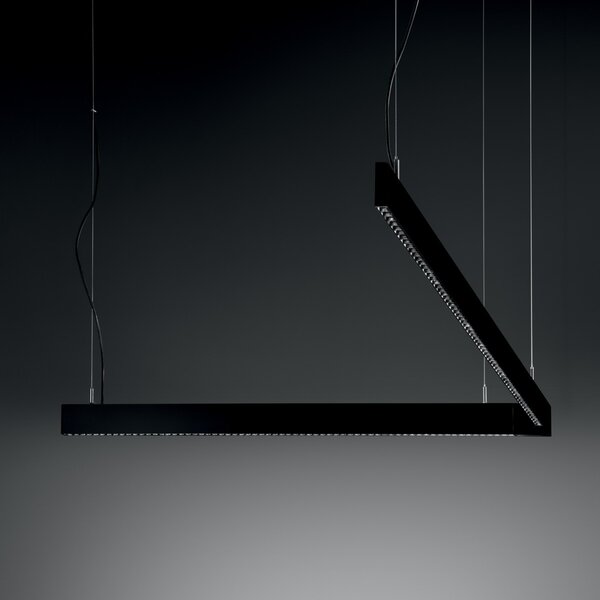 Ideal lux 368931 LED závesné stropné svietidlo STEEL | 30W integrovaný LED zdroj | 2870lm | 3000K | sťahovacie | na lanku | čierna