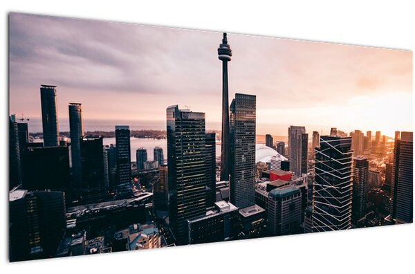 Obraz - Výhľad na centrum mesta (120x50 cm)