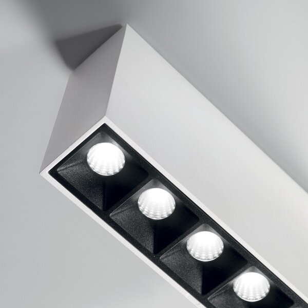 Ideal lux 369877 LED bodové stropné svietidlo LIKA | 6W integrovaný LED zdroj | 250lm | 3000K | čierna