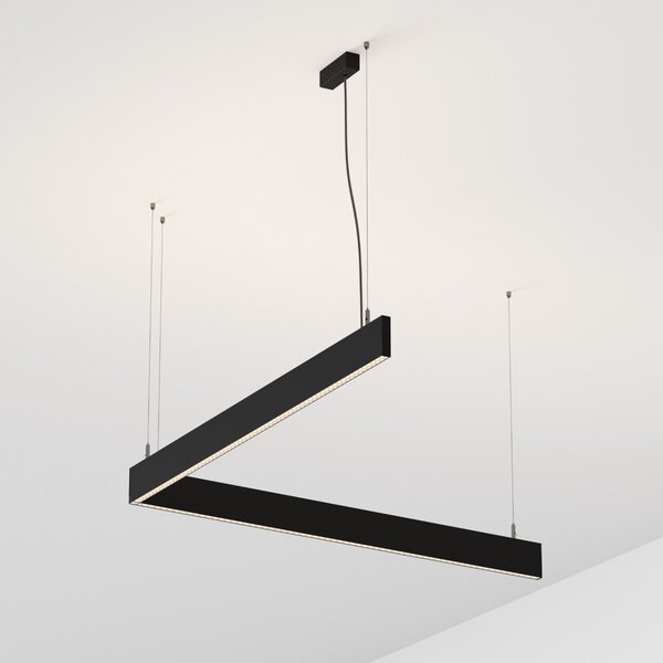 Ideal lux 368832 LED závesné stropné svietidlo STEEL | 38W integrovaný LED zdroj | 3050lm | 3000K | sťahovacie | na lanku | biela