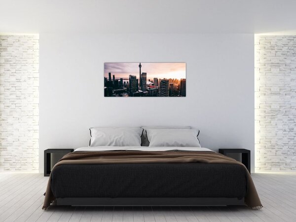 Obraz - Výhľad na centrum mesta (120x50 cm)