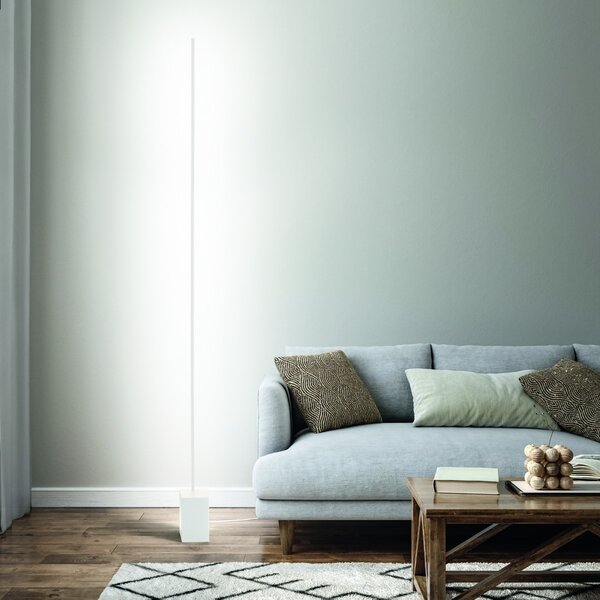 Ideal lux 367170 LED stojacia lampa ESSENCE | 24W integrovaný LED zdroj | 1500lm | 3000K | vypínač | vypínač | biela