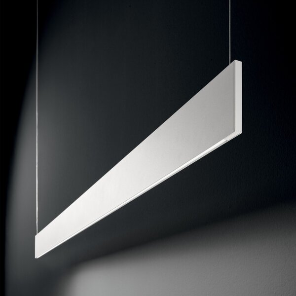Ideal lux 368818 LED závesné stropné svietidlo STEEL | 24W integrovaný LED zdroj | 1310lm | 3000K | sťahovacie | na lanku | čierna