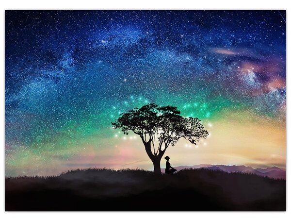 Obraz - Odpočinok pod hviezdami (70x50 cm)