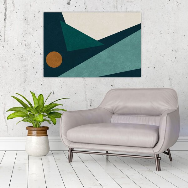 Obraz - Kubistická abstrakcia (90x60 cm)