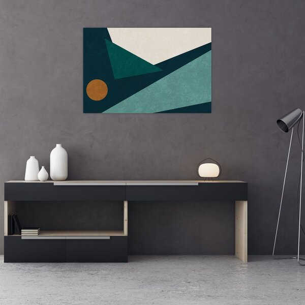 Obraz - Kubistická abstrakcia (90x60 cm)