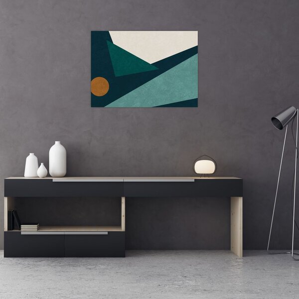 Obraz - Kubistická abstrakcia (70x50 cm)