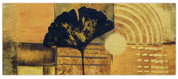 Obraz - List ginkgo (120x50 cm)