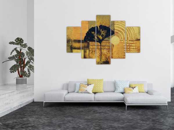 Obraz - List ginkgo (150x105 cm)