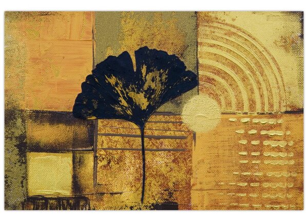 Obraz - List ginkgo (90x60 cm)