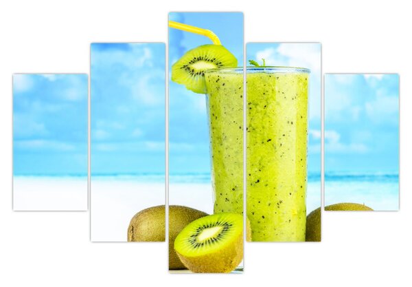 Obraz - kiwi smoothie (150x105 cm)
