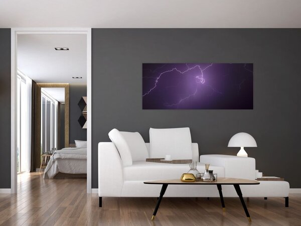 Obraz blesku na oblohe (120x50 cm)
