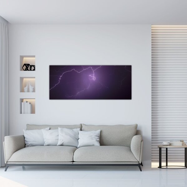 Obraz blesku na oblohe (120x50 cm)