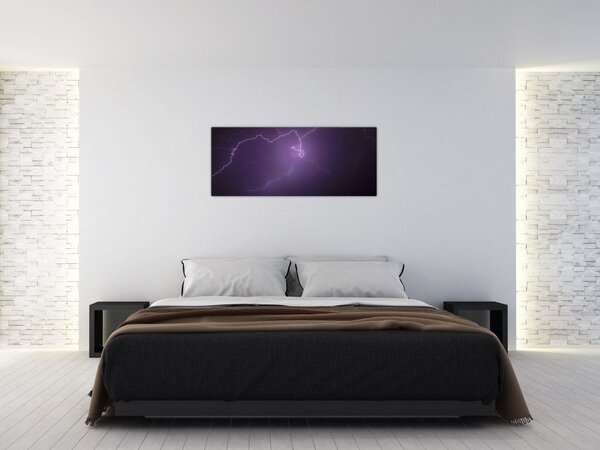Obraz blesku na oblohe (120x50 cm)