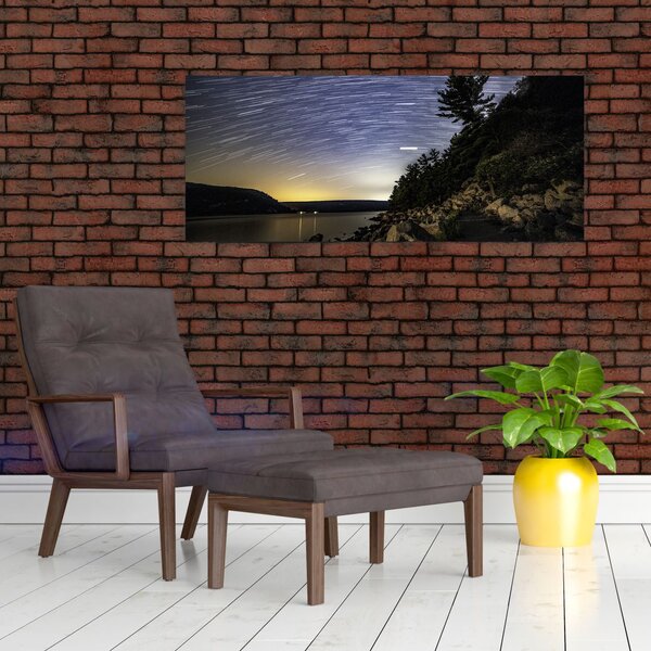 Obraz - obloha pri západe slnka (120x50 cm)