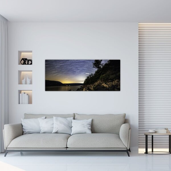 Obraz - obloha pri západe slnka (120x50 cm)