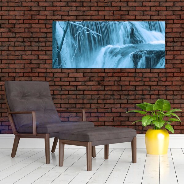 Obraz - ľadové vodopády (120x50 cm)