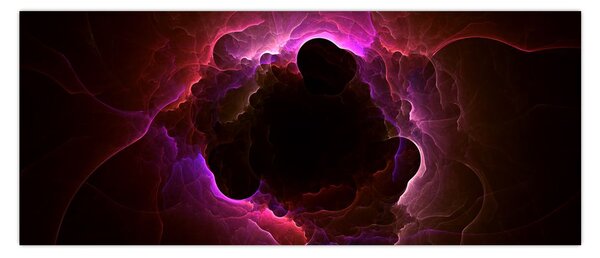 Obraz - abstrakcie mraku (120x50 cm)
